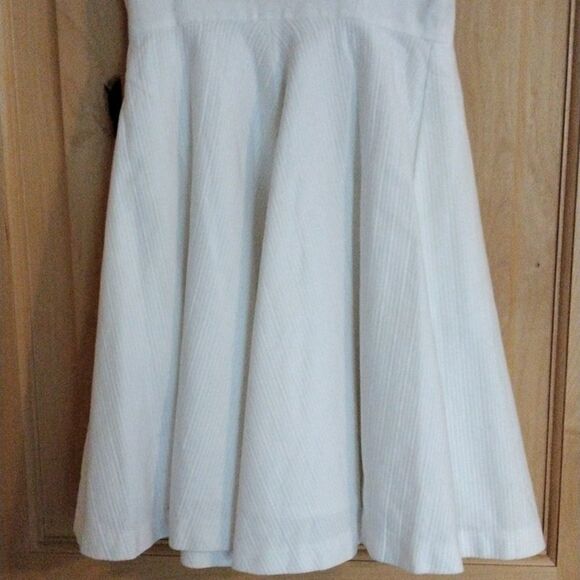 Armani Exchange White Cotton Blend Dress - Picture 7 of 12